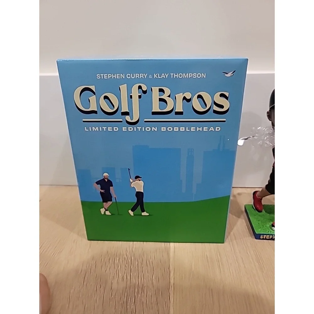 Stephen Curry Klay Thompson GOLF BROS Bobblehead 2024‎ Golden State Warriors SGA